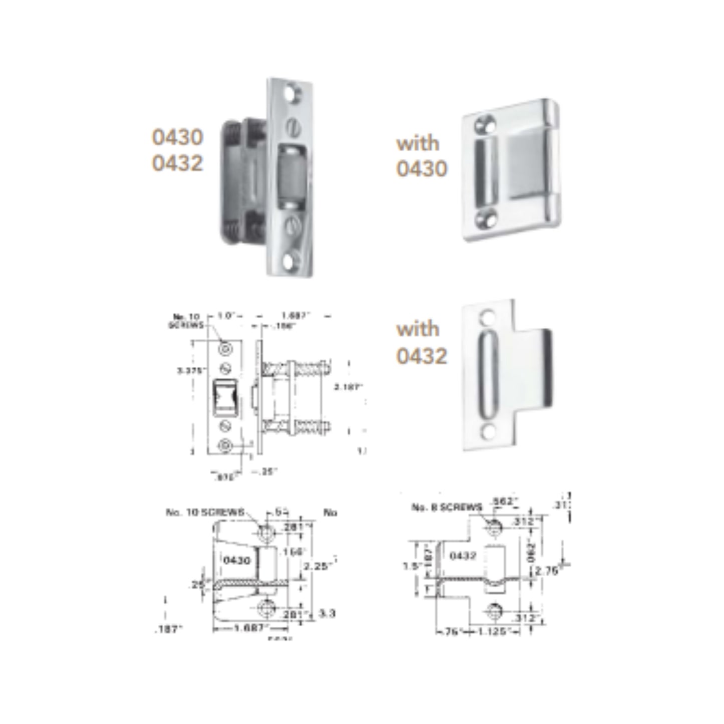 0430, 0432 Roller Latch
