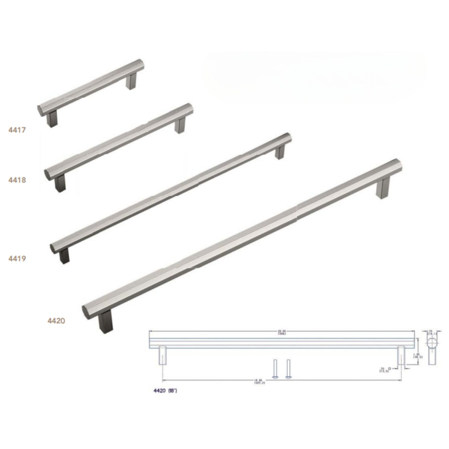4417, 4418, 4419, 4420 Octagonal Pull
