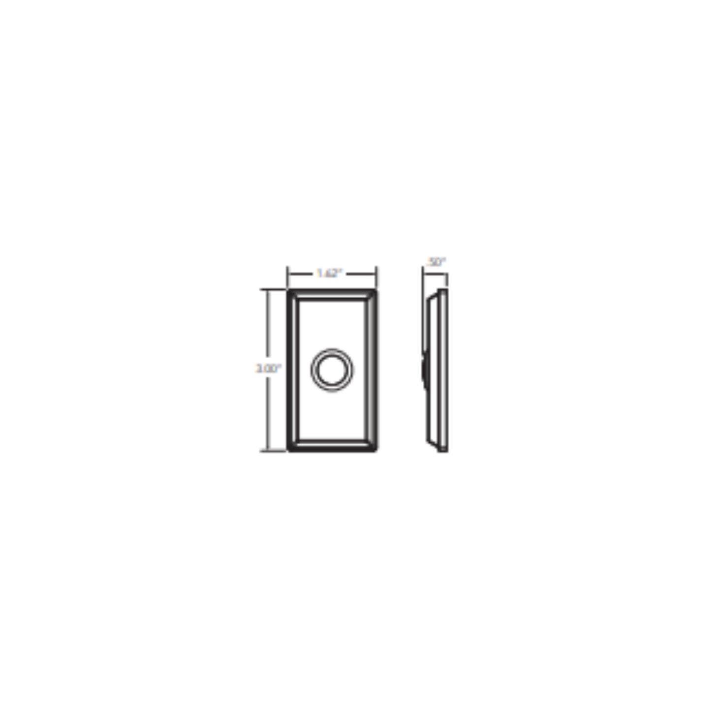 4860 Rectangular Bell Button