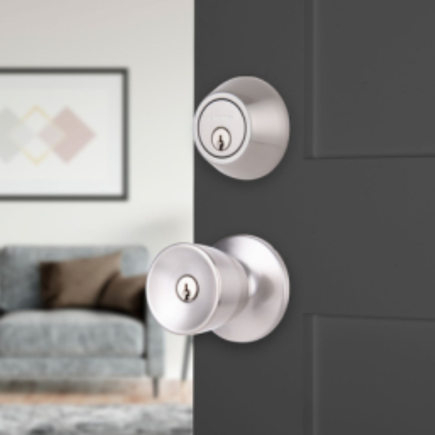 Brinks Tulip Knob and Deadbolt Combo wit PRO-GUARD