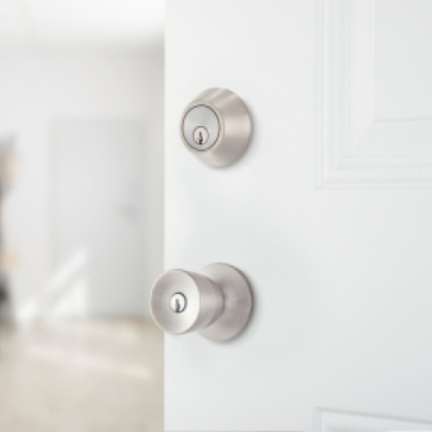 Brinks Tulip Knob and Deadbolt Double Combo with PRO-GUARD