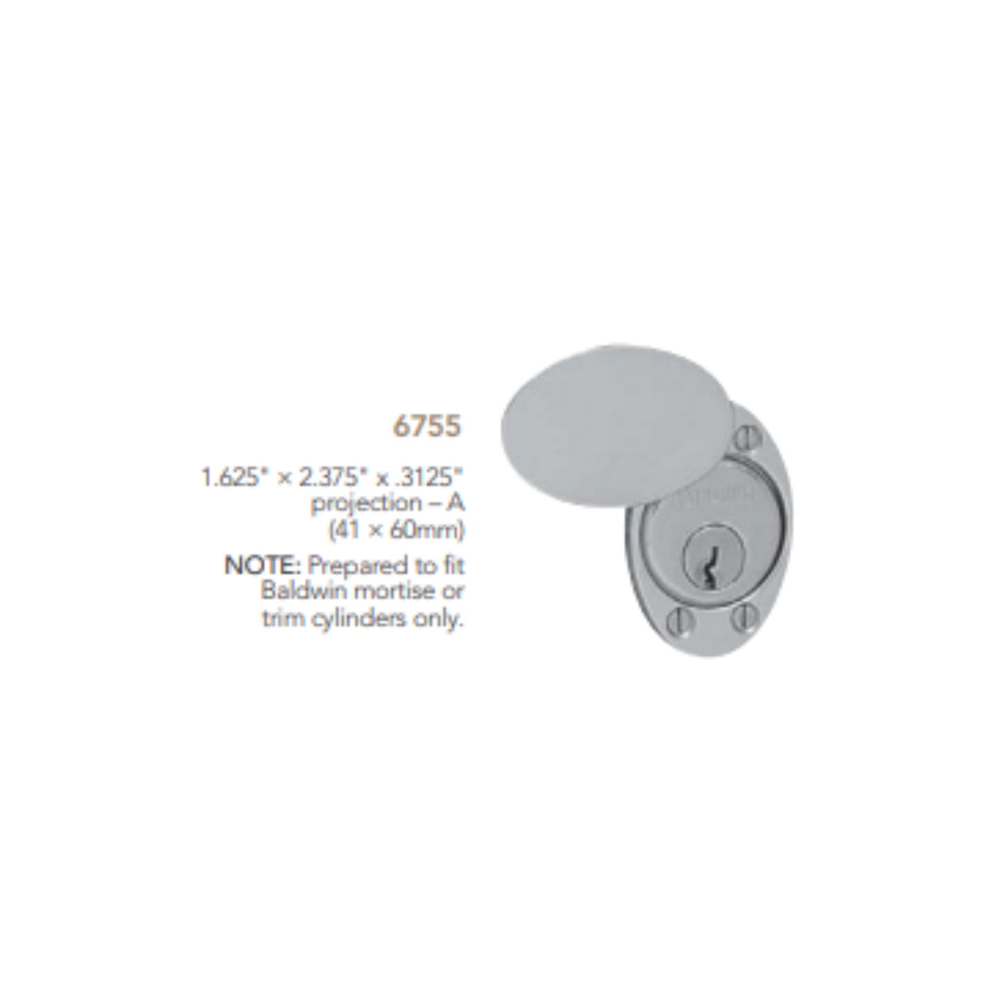 Cylinder Trim Cylinder Lock Cover Plate