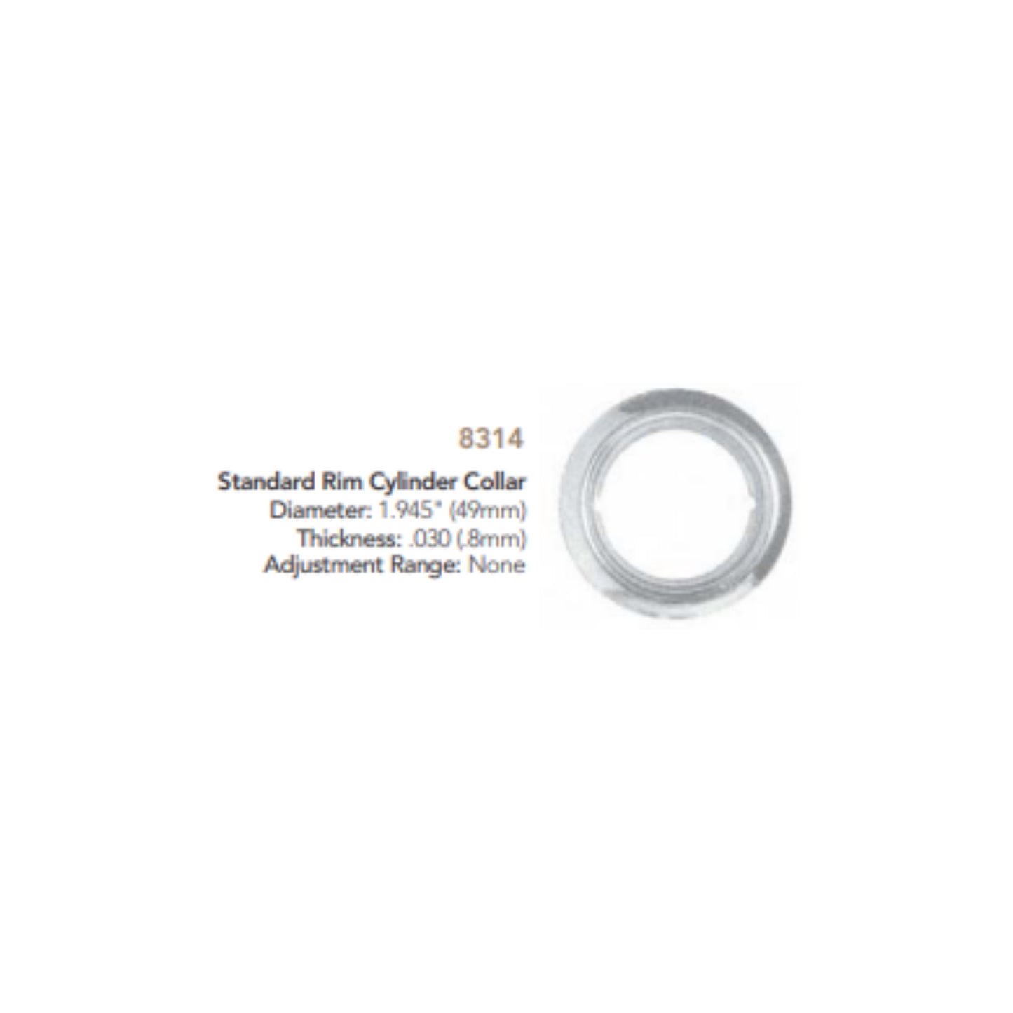 Cylinder Trim Wrought Cylinder Collar