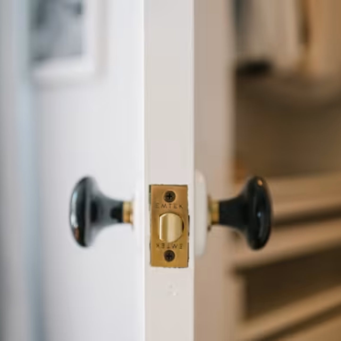 Ebony Porcelain Cabinet Knob