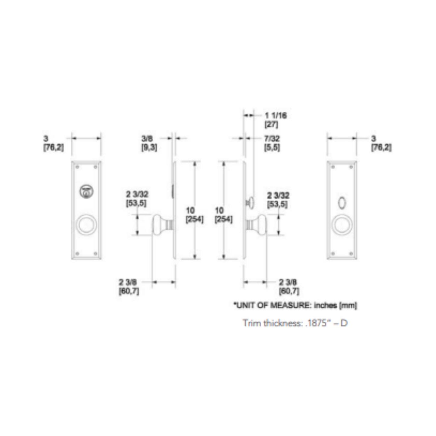 Entrance Trim Mortise Baltimore