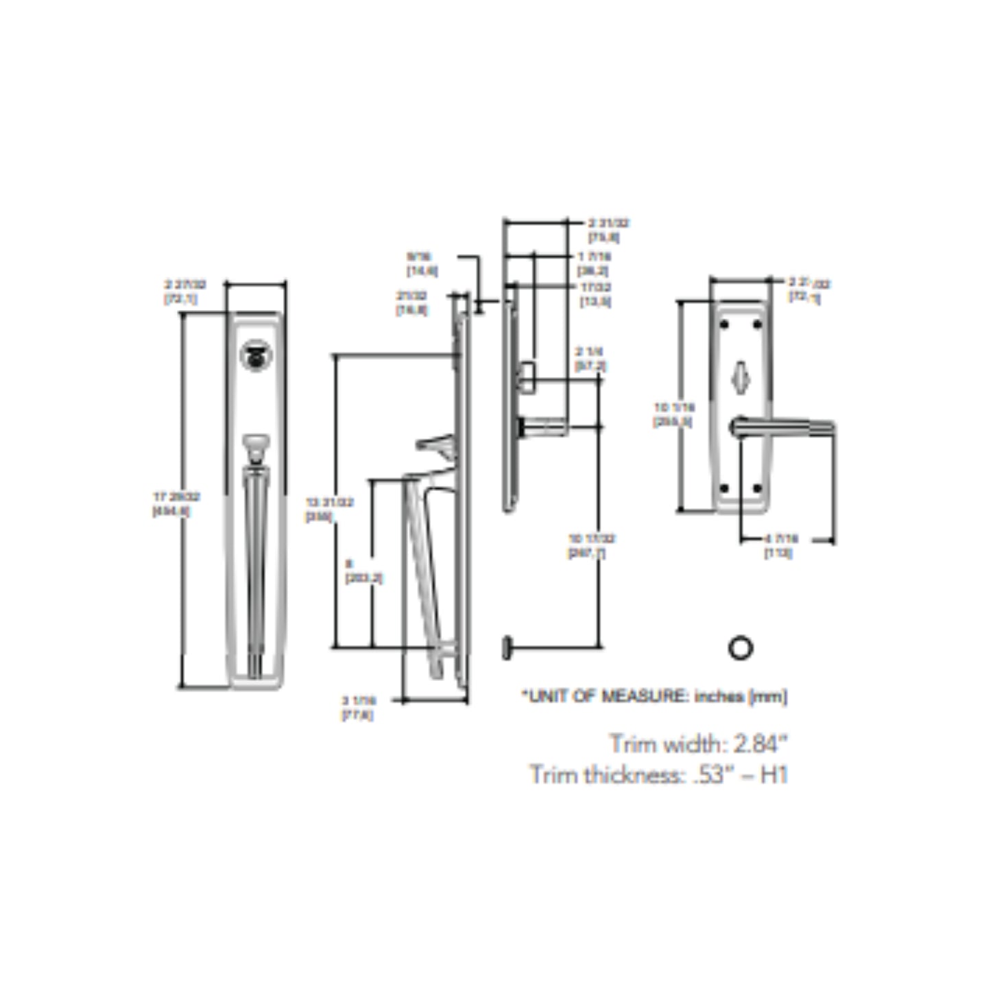 Entrance Trim Mortise Palm Springs