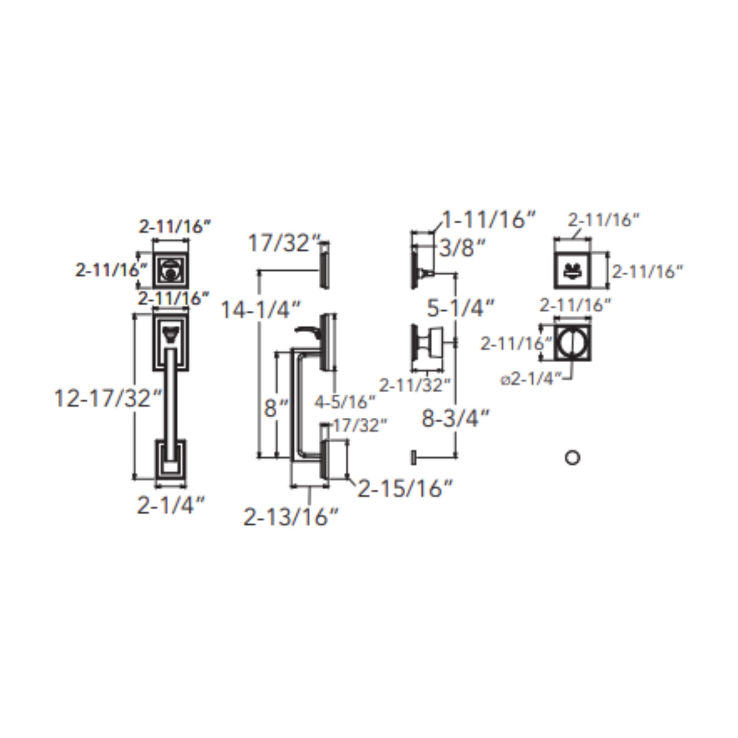 Hollywood Hills Sectional Trim w K008 Hollywood Hills Knob