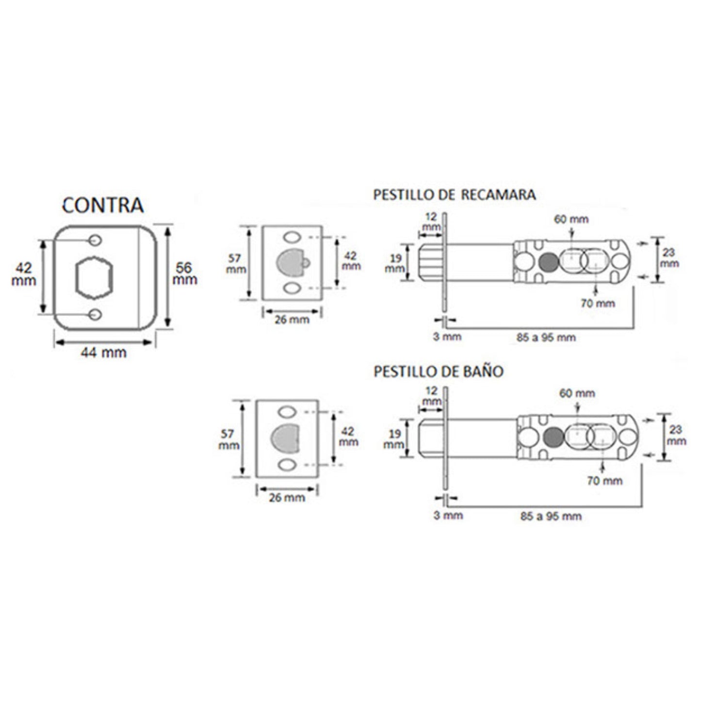 Juego de Manija Veracruz para Baño