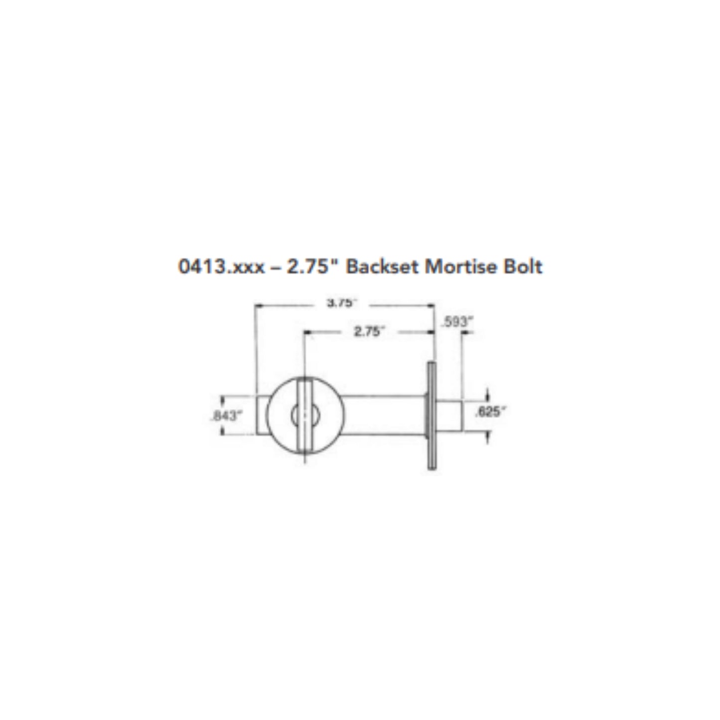 Mortise, Bolt, Tubular Design