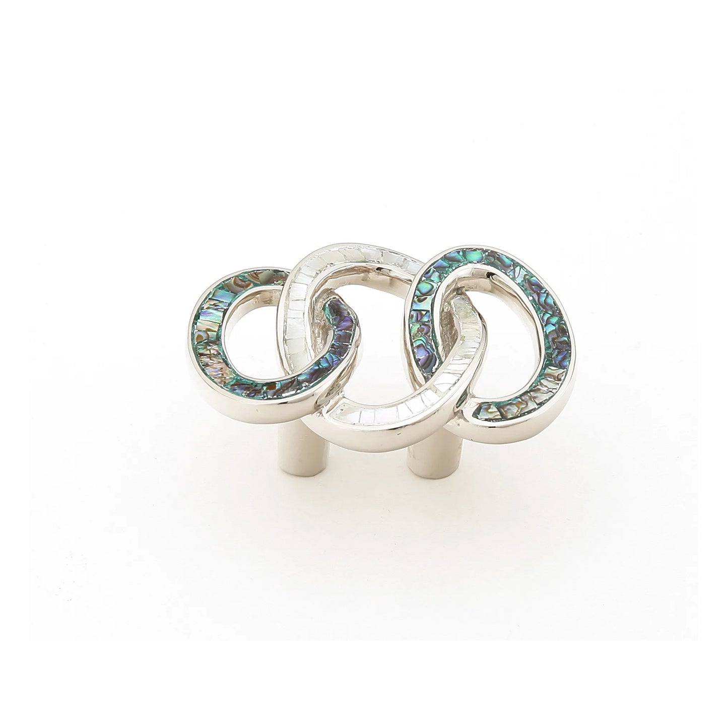 Pull, Imperial Shell, Mother of Pearl, Polished Nickel, 3_4" cc