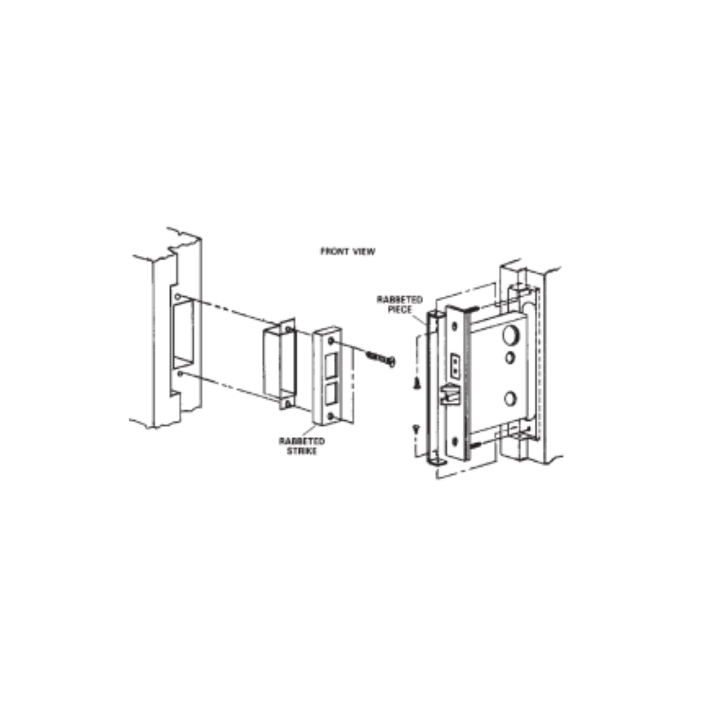 Rabbeted Door Strike