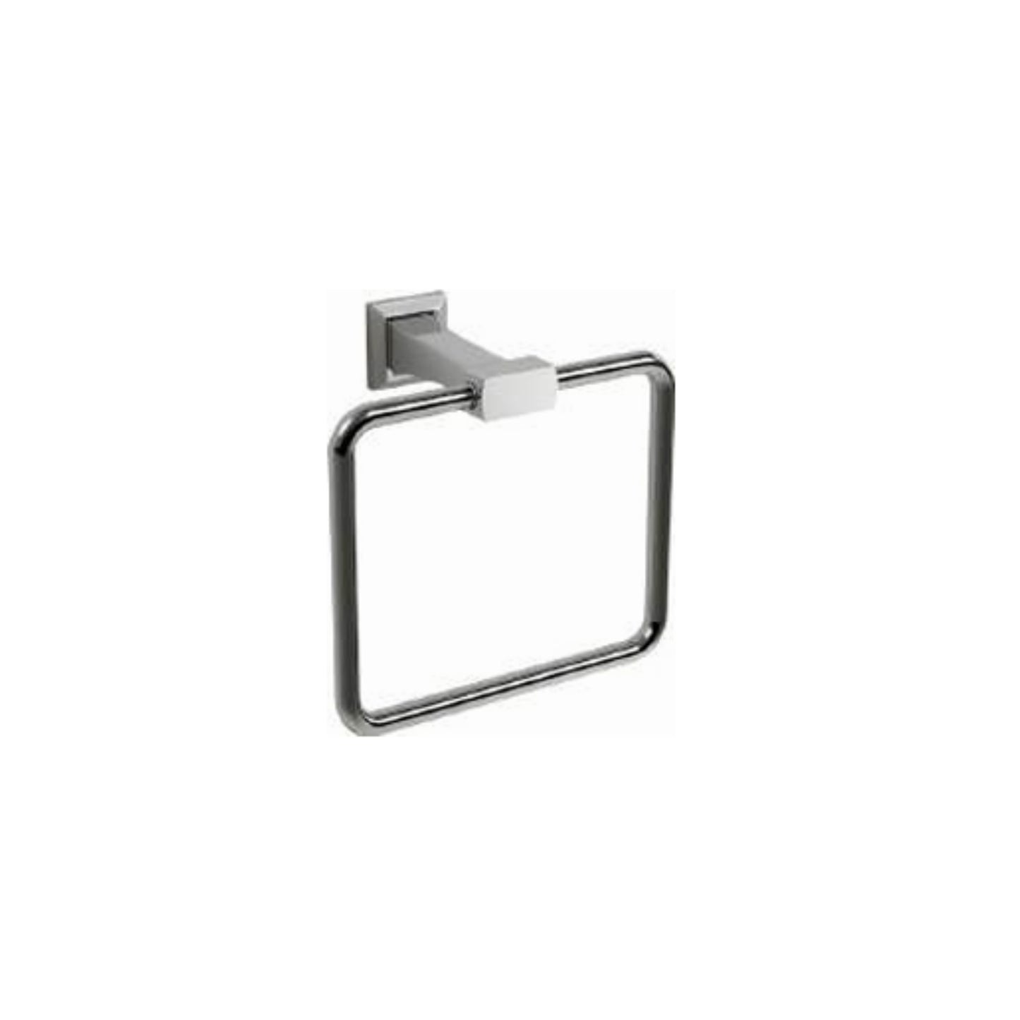 Transitional Flared Brass Towel Ring