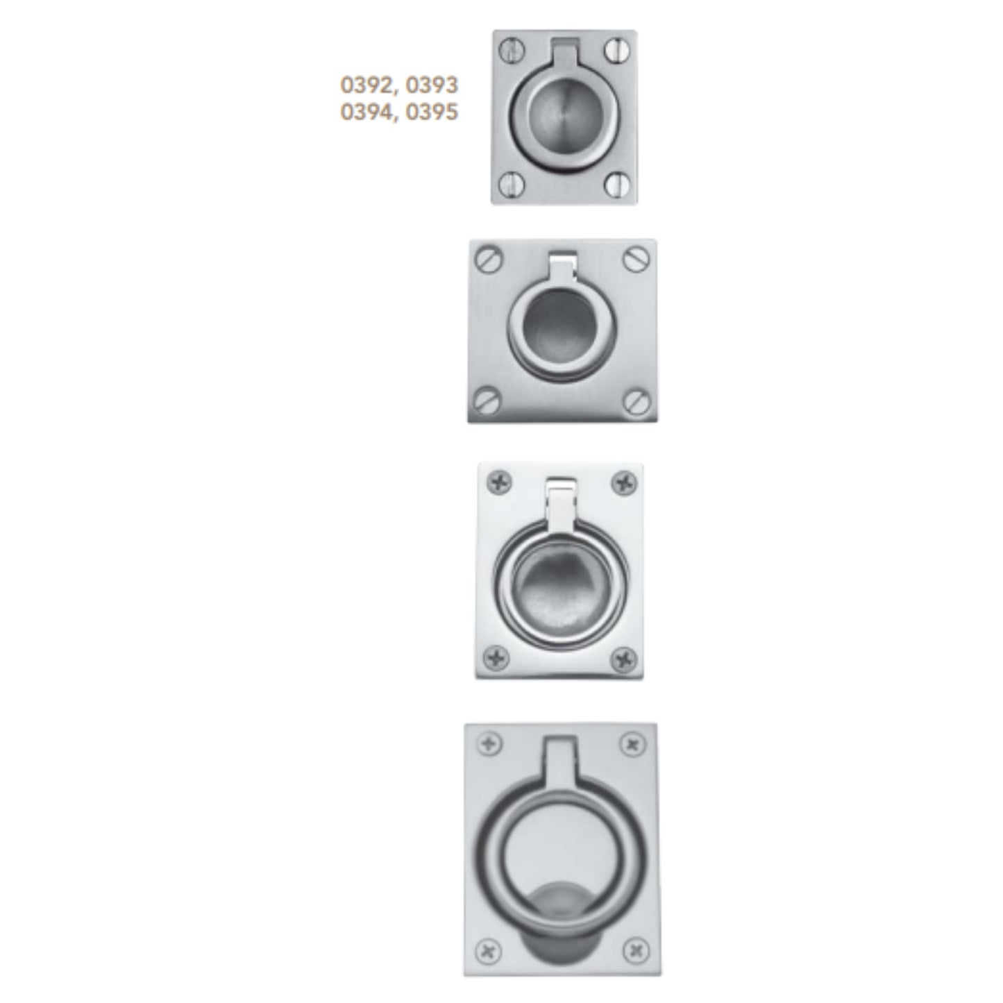 0392 - 0395 Flush Ring Pull