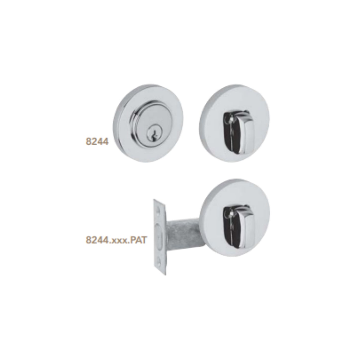 8244 Contemporary Deadbolt – 2 1/8 Door Prep