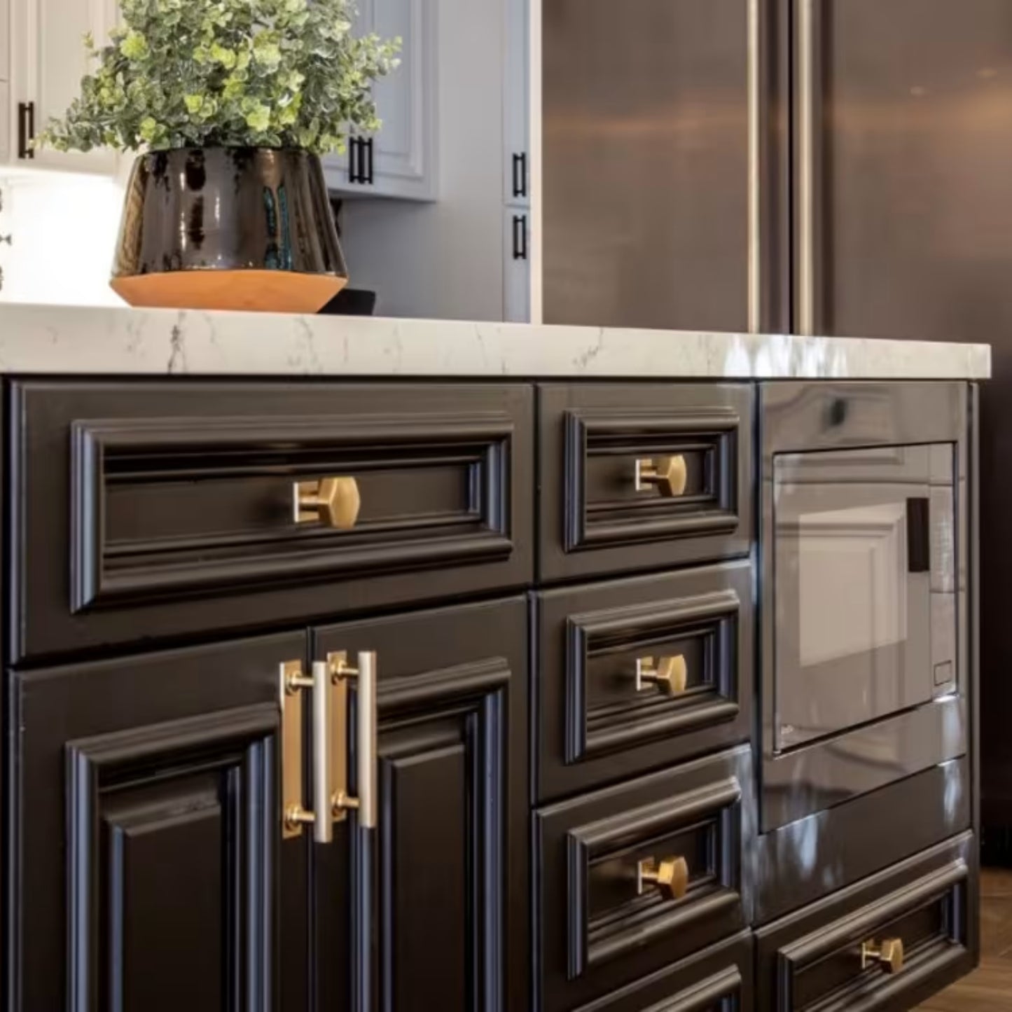 Art Deco Square Cabinet Backplate for Knob