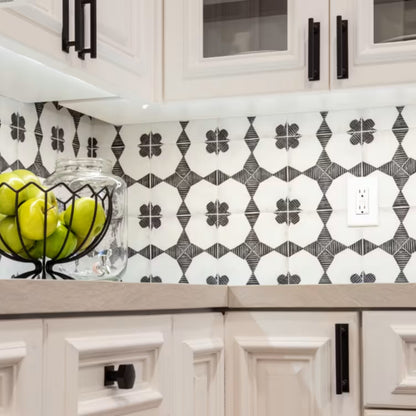 Art Deco Square Cabinet Backplate for Knob