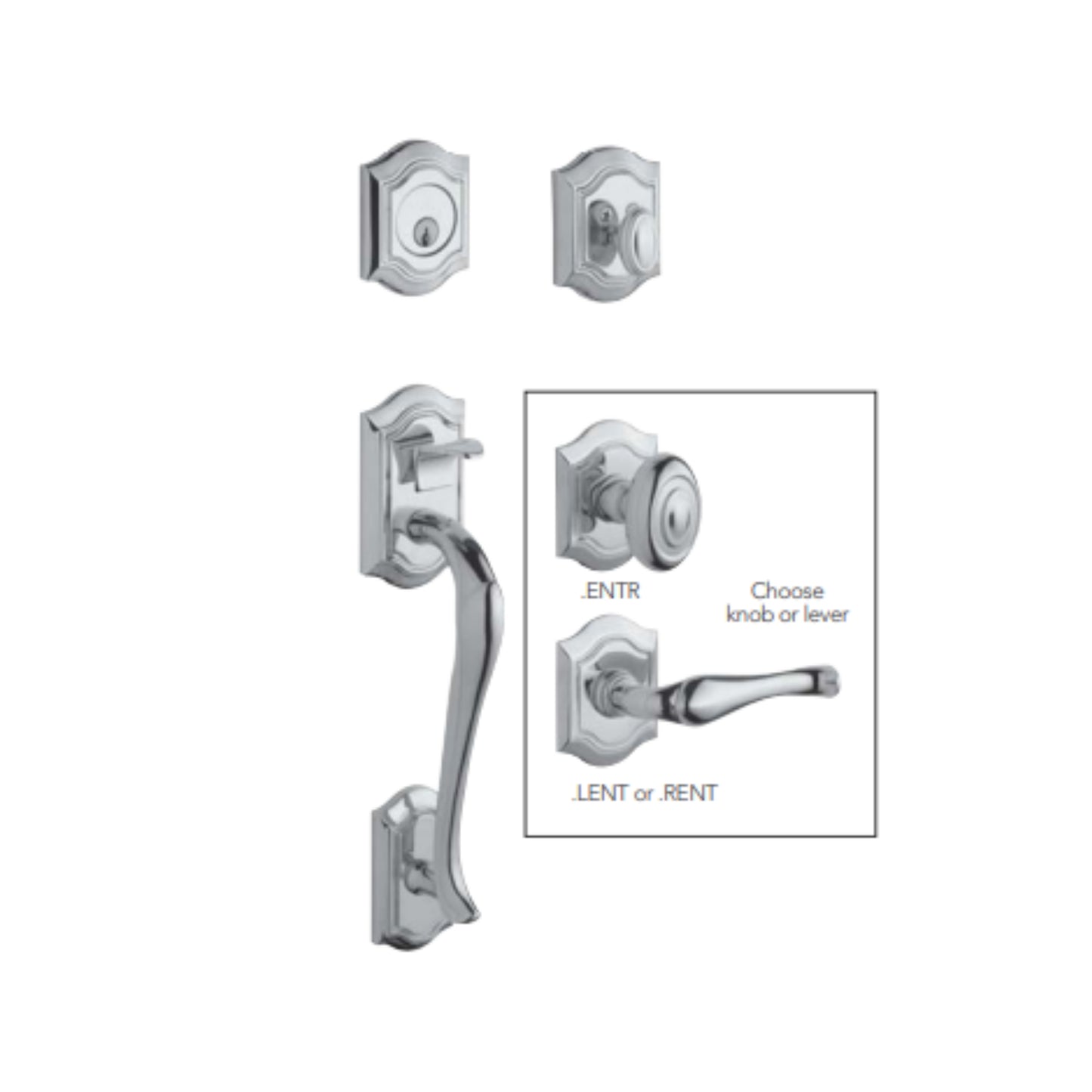 Bethpage Sectional Trim w 5077 Bethpage Knob or 5447V Bethpage Lever
