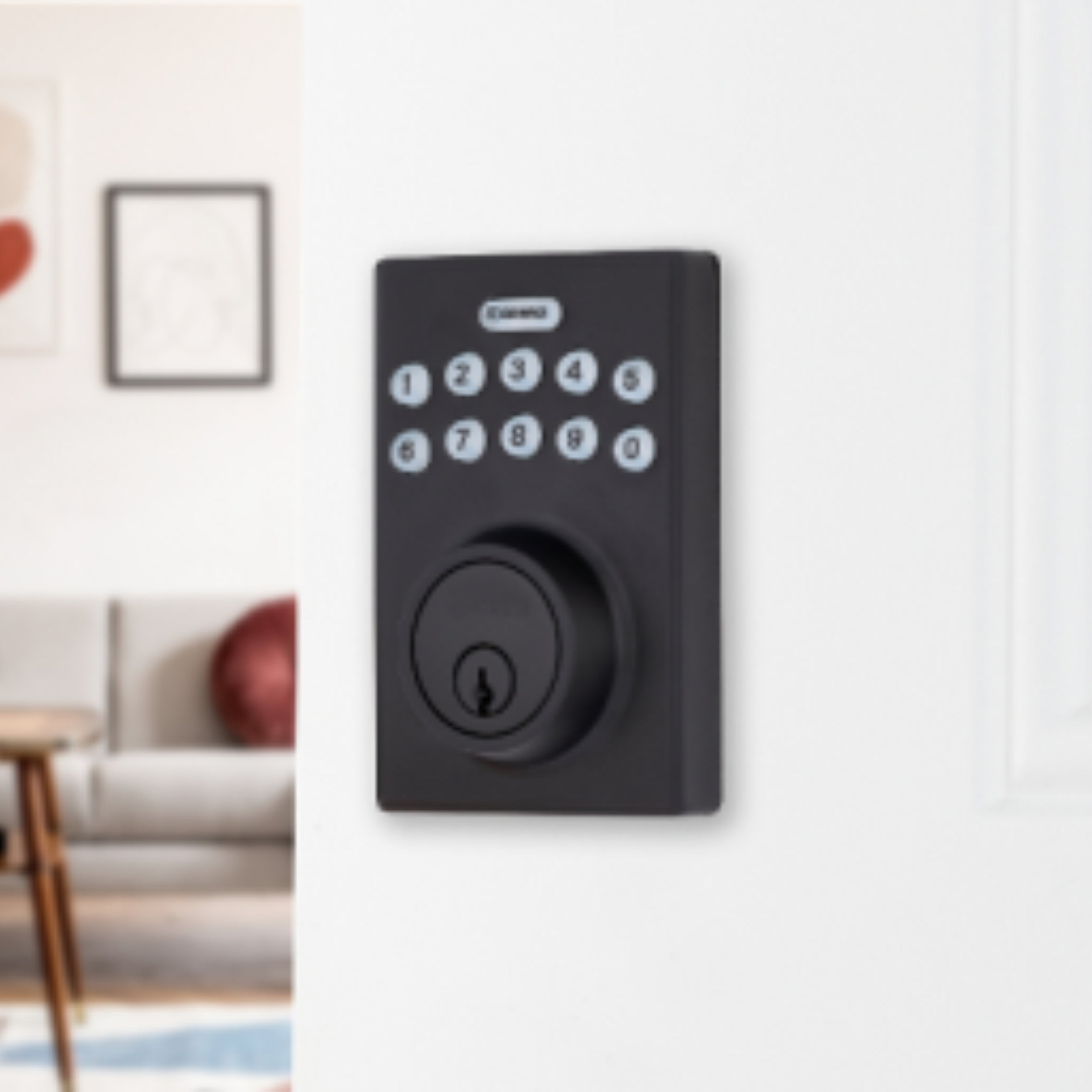 Brinks Electronic Keypad Deadbolt with PRO-GUARD, Contemporary ...