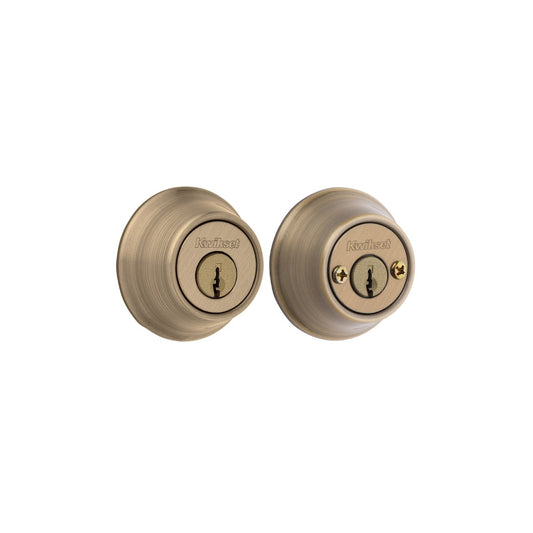 Cerradura Cerrojo 665 Cilindro Doble Latón Antiguo