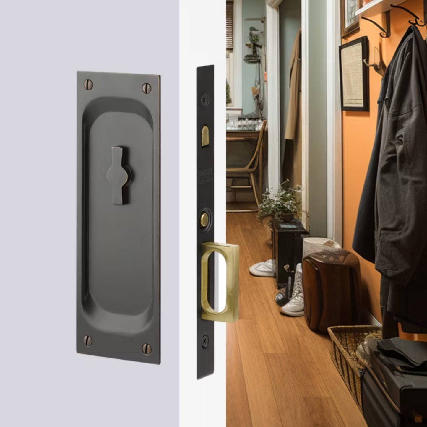 Classic Pocket Door Mortise Lock