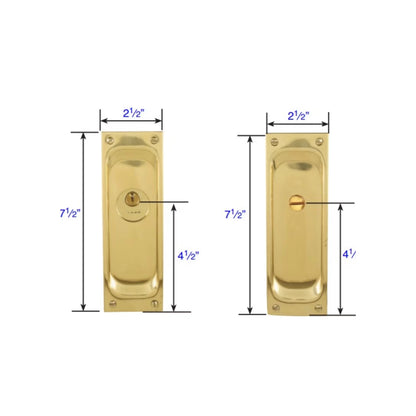 Classic Pocket Door Mortise Lock