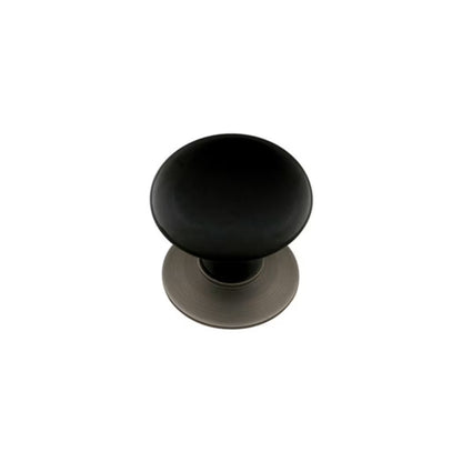Ebony Porcelain Cabinet Knob