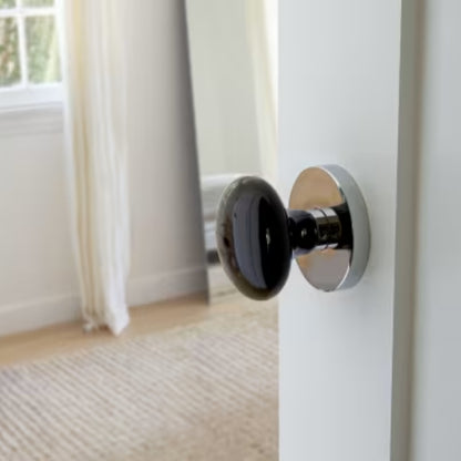 Ebony Porcelain Cabinet Knob