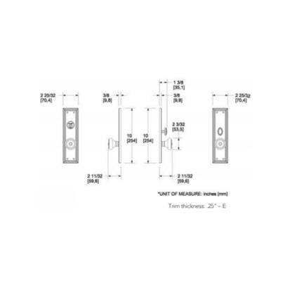 Entrance Trim Mortise Nashville