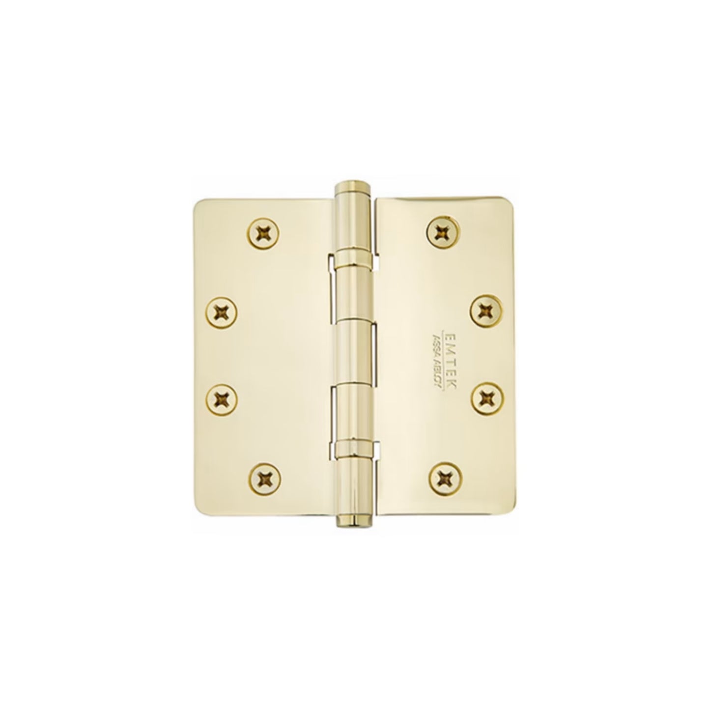 Heavy Duty Solid Brass, Ball Bearing Hinge, 1/4" Radius Corners