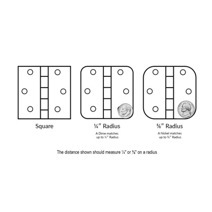 Heavy Duty Solid Brass, Plain Bearing Hinge