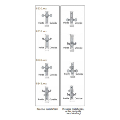 Interior Mortise Locks Small Case