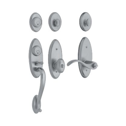 Landon® Two-Point Lock Handleset w 5225 Egg Knob or 5255 Wave Lever