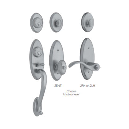 Landon® Two-Point Lock Handleset w 5225 Egg Knob or 5255 Wave Lever