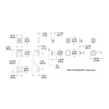 Madison® Sectional Trim w 5015 Classic Knob or 5445V Classic Lever