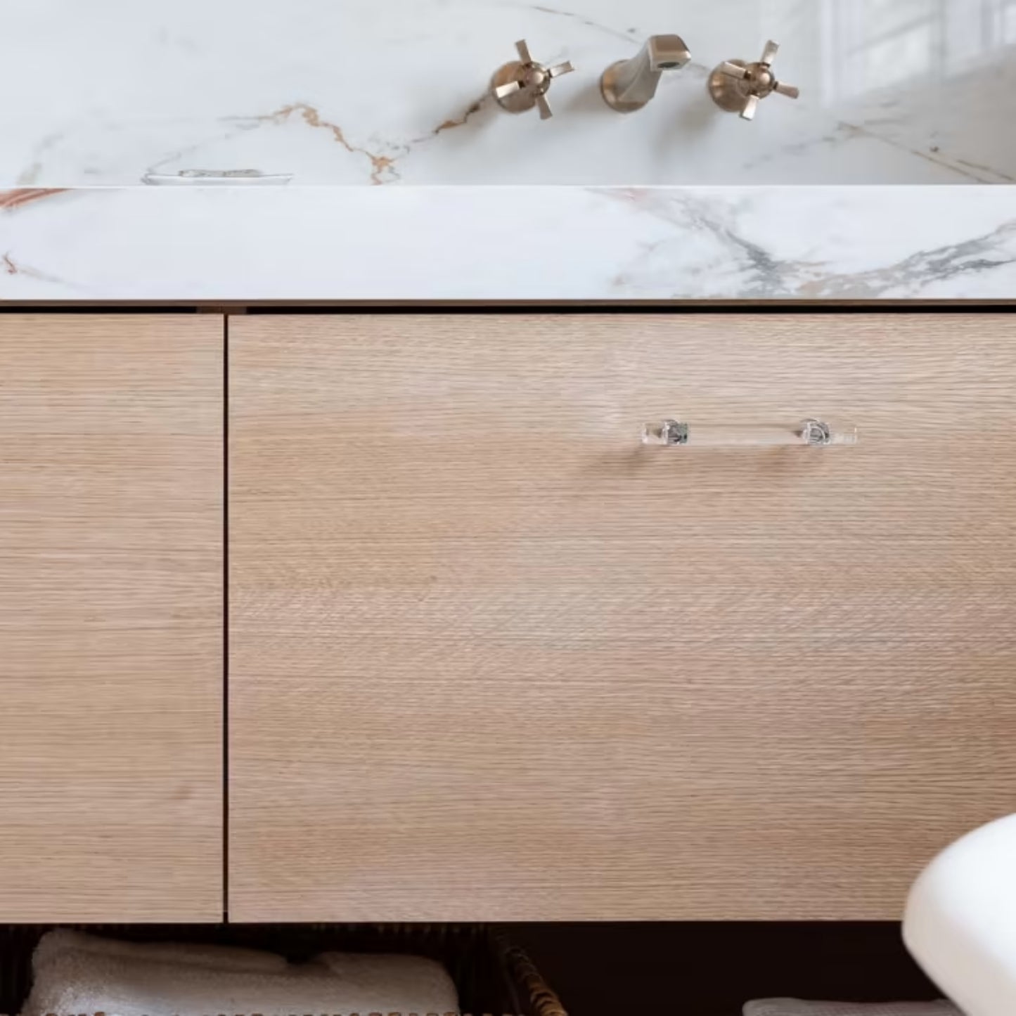 Modern Glass Bar Cabinet Pull