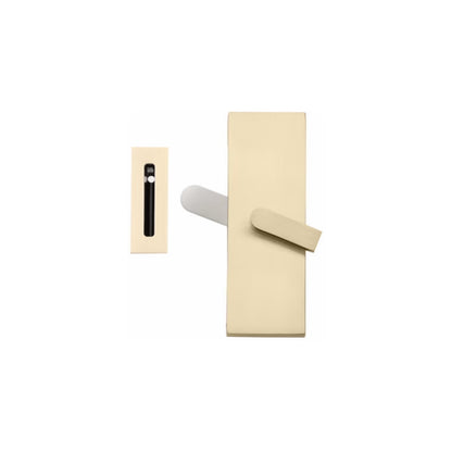 Modern Rectangular Barn Door Privacy Lock with Strike