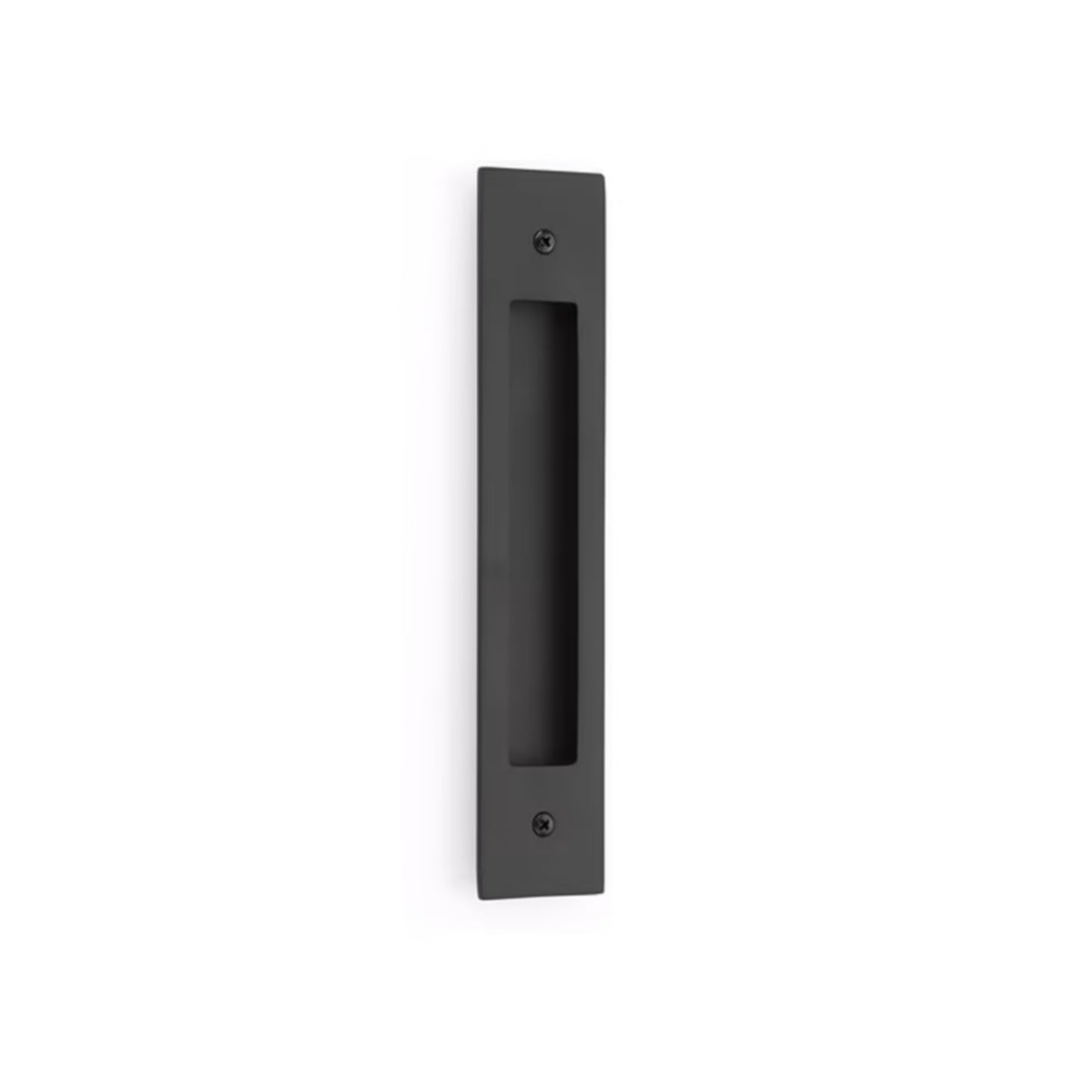 Modern Rectangular Flush Pull 2" x 10" Overall for 8" C-to-C Door Pull