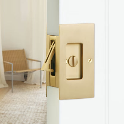 Modern Rectangular Pocket Door Lock