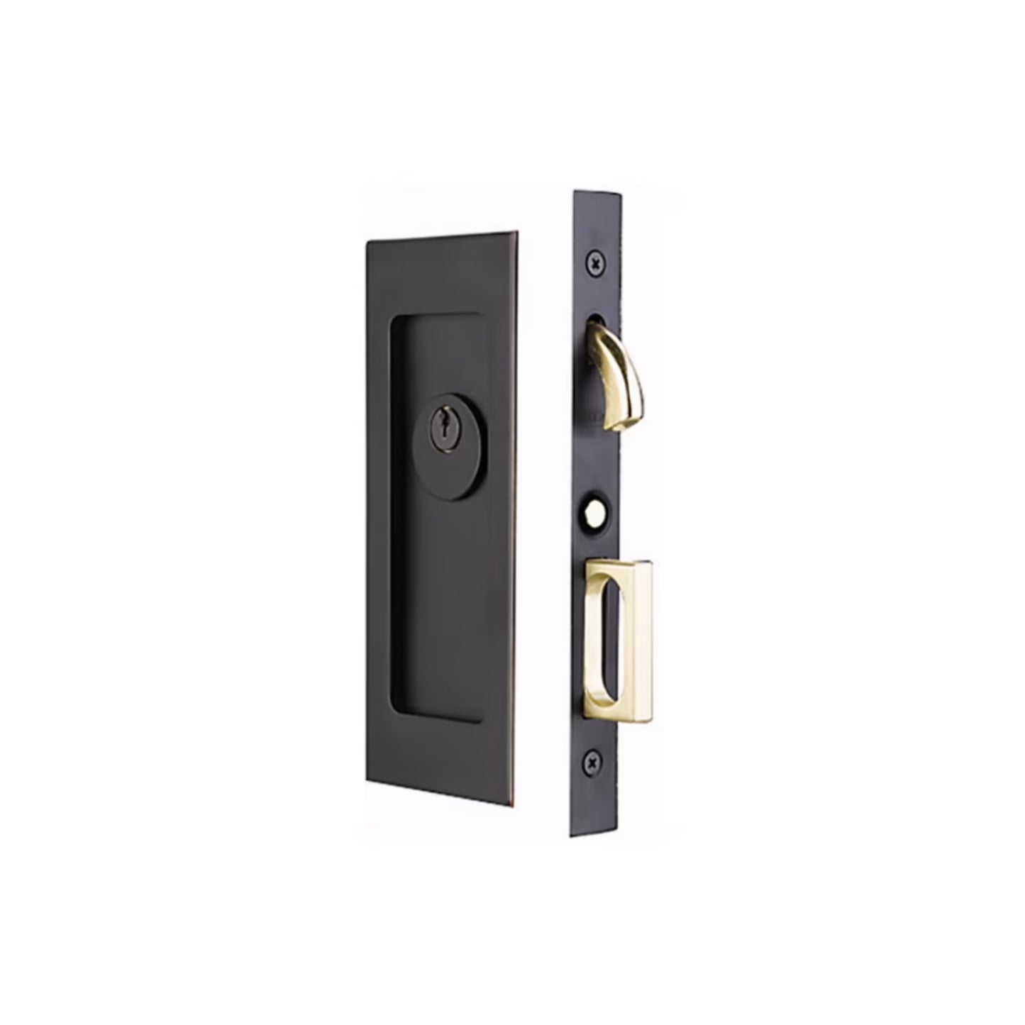 Modern Rectangular Pocket Door Mortise Lock