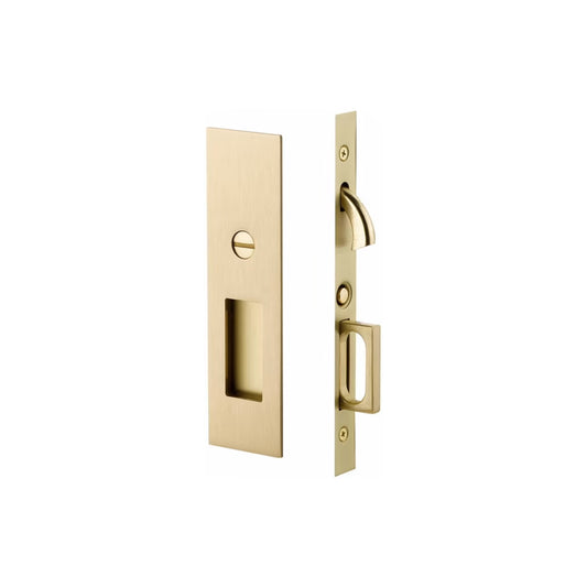 Narrow Modern Rectangular Pocket Door Mortise Lock