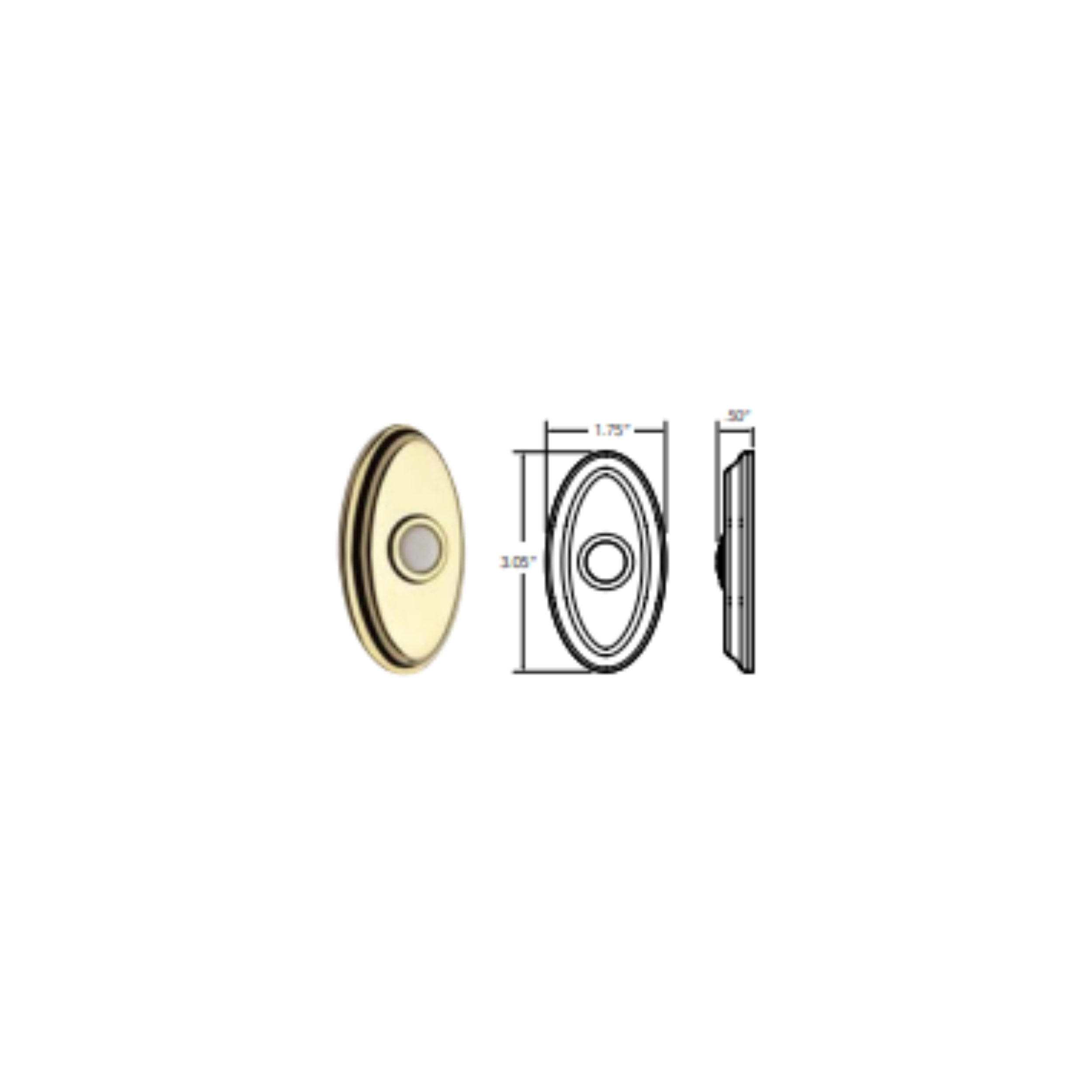 Oval Bell Button – Hardware Collection Technologies