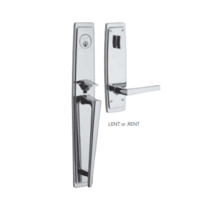 Palm Springs™ Full Escutcheon Handleset Emergency Egress w L024 Palm Springs Lever