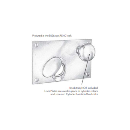 Rim Locks Exterior only Lock Plate