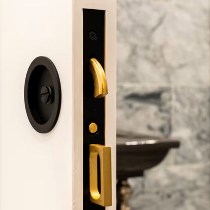 Round Pocket Door Mortise Lock