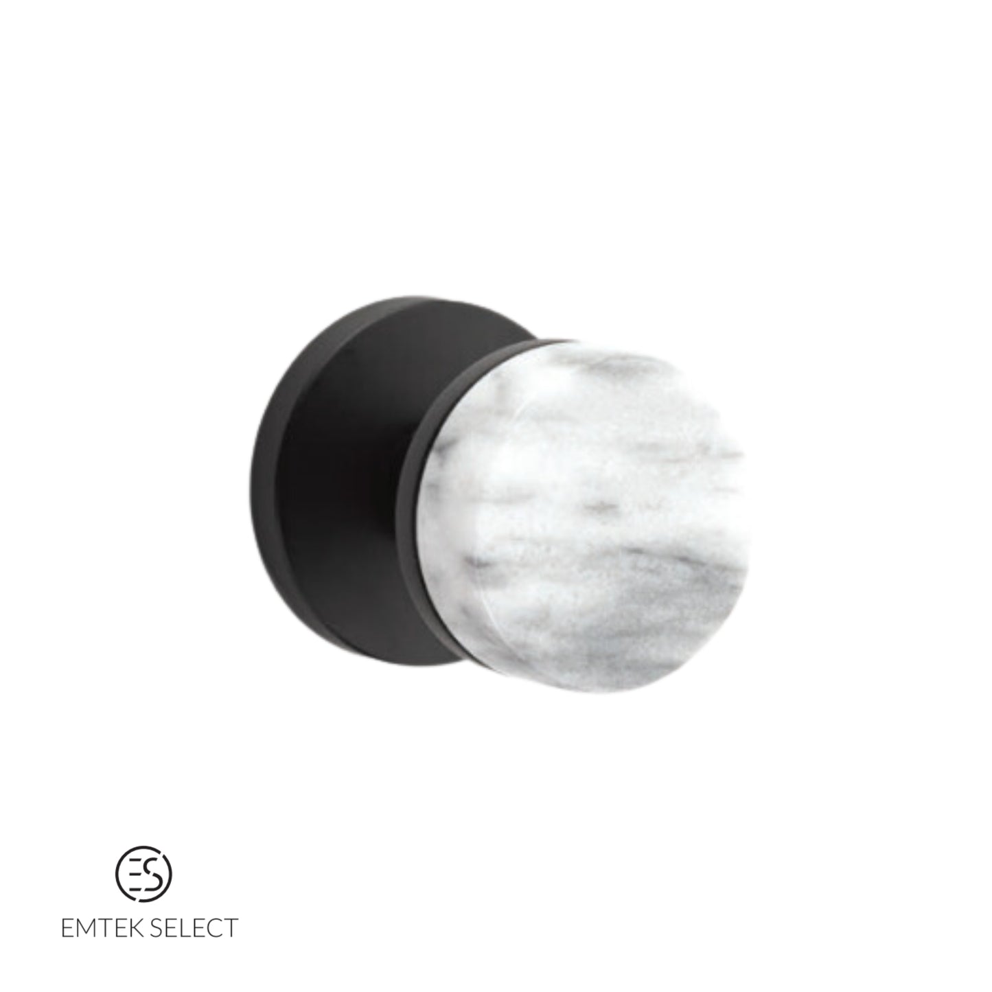 EMTEK Select Conical White Marble Knob