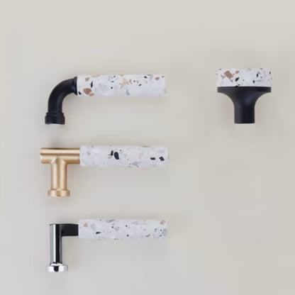 EMTEK Select L-Square Light Terrazzo Lever