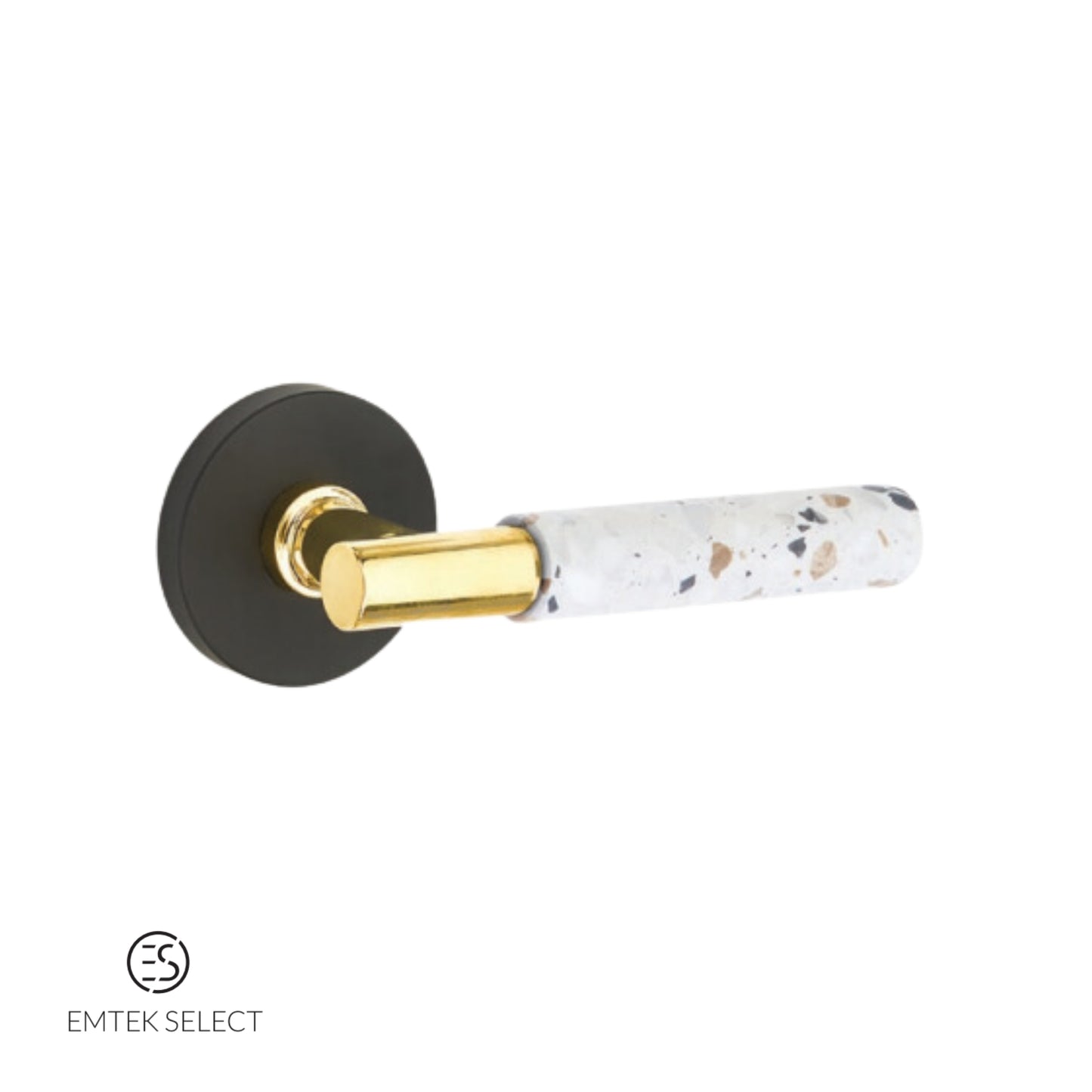 EMTEK Select T-Bar Light Terrazzo Lever